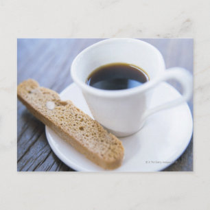 Koffie en Biscotti Briefkaart