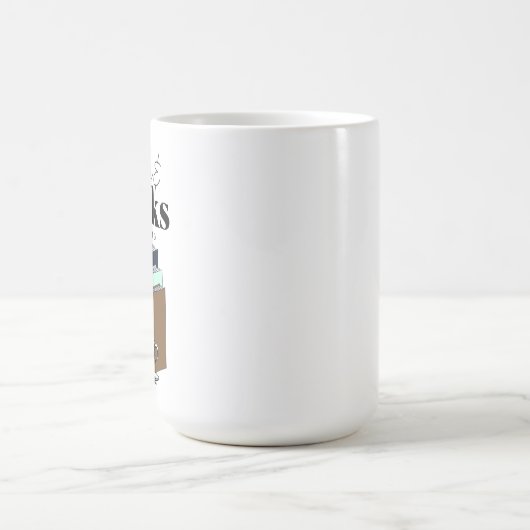 Koffie en boeken is alles wat ik nodig heb koffiemok (Center)