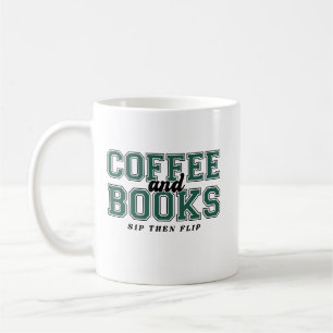 Koffie en Boeken Slurp Dan Blaadje Boekenwurm Groe Koffiemok