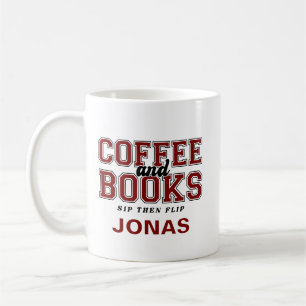 Koffie en Boeken Slurp Dan Blaadje Boekenwurm Kast Koffiemok