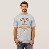 Koffie en Boxer Dogs T-Shirt (Voorkant volledig)