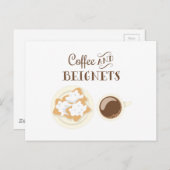 Koffie en buitennetten briefkaart (Voorkant / Achterkant)