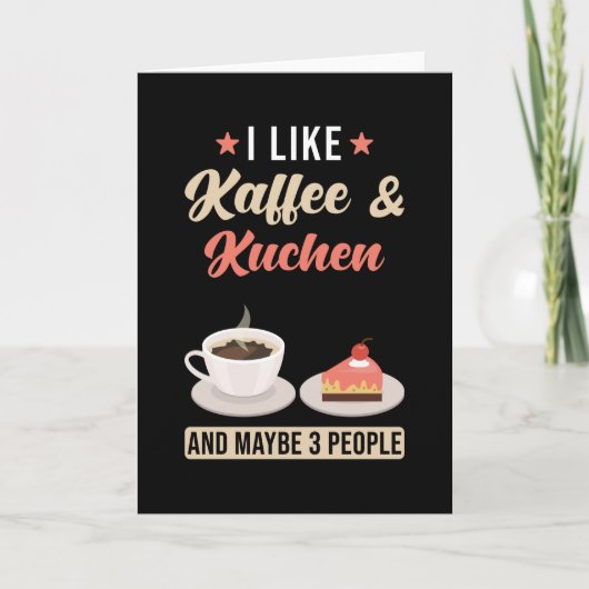 Koffie en cake kaart (Voorkant)