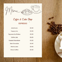 Koffie en cake Winkelmenu