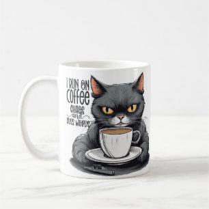 Koffie en Chaos, Kat, Kat en Koffie Humor Koffiemok