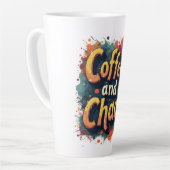 Koffie en Chaos Latte Mok (Linkerhoek)