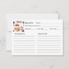 Koffie en Cherry Cake Recept Kaart