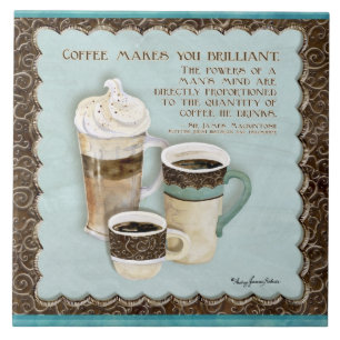 Koffie en chocolade Java Latte Espresso Kitchen Tegeltje