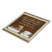 Koffie en chocolade voor Java Keukenkunstjes Tegeltje (Zijkant)