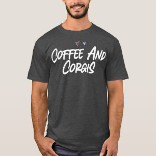 Koffie en Corgis Funny Love Cute Hearts T-shirt