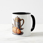 koffie en croissant Mok (Voorkant rechts)