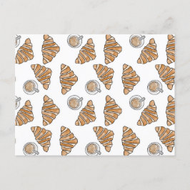 Koffie en croissants briefkaart