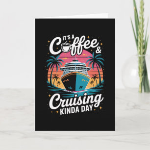 Koffie en cruisen Funny Cruise Vakantie Kaart