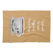 Koffie- en Dogs Kitchen Towel