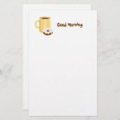 Koffie- en donorbenodigdheden briefpapier (Voorkant / Achterkant)