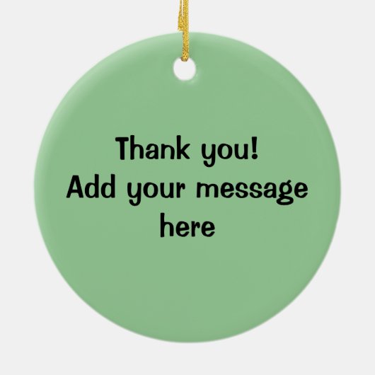 Koffie en donut keramisch ornament (Achterkant)