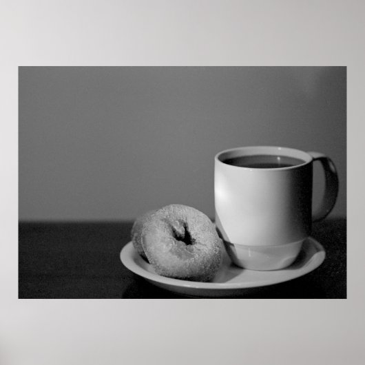 Koffie en donuts poster (Voorkant)