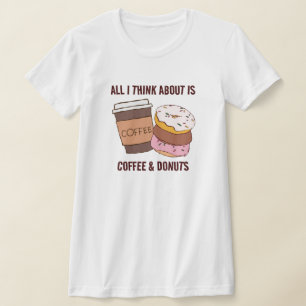 Koffie en donuts t-shirt