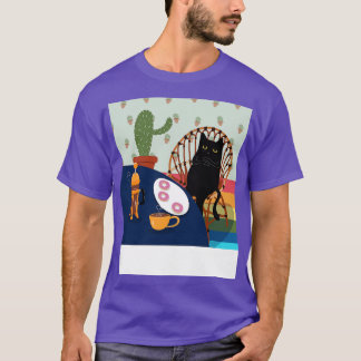 Koffie en donuts t-shirt