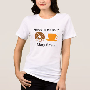 Koffie en donuts Tri-Blend shirt