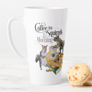 Koffie en eekhoorntjes - Funny Squirrel Lover Latte Mok
