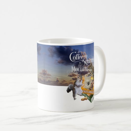 Koffie en eekhoorntjes - Funny Squirrel Lover Two- Koffiemok (Voorkant rechts)
