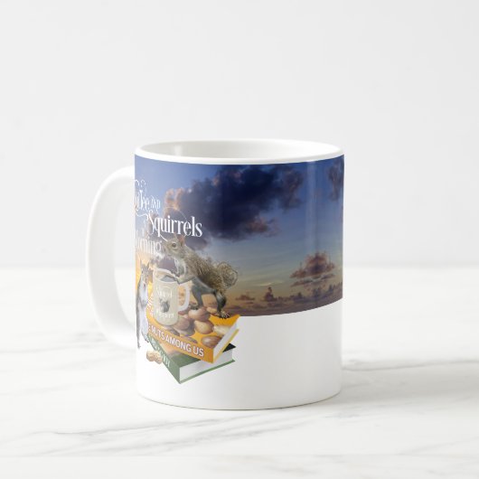 Koffie en eekhoorntjes - Funny Squirrel Lover Two- Koffiemok (Voorkant links)