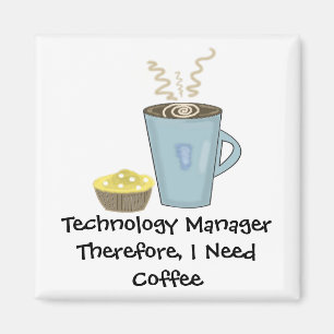 Koffie en een Muffin Magneet