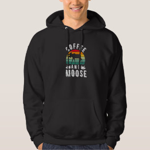 Koffie en eland jagen herten eland jagen hoodie