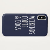 Koffie- en feestdagen op het weekeinde Case-Mate iPhone case (Achterkant (horizontaal))