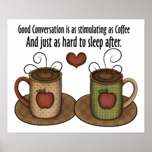 Koffie en gesprek poster
