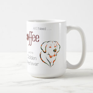 Koffie en Golden Retriever Koffiemok