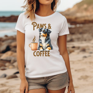 Koffie en honden Berner Sennenhond T-shirt