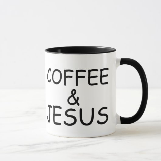 KOFFIE EN JESUS Coffee Mugs Mok (Rechts)
