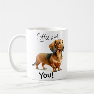 Koffie en jij! Dachshund Schattige Koffiemok