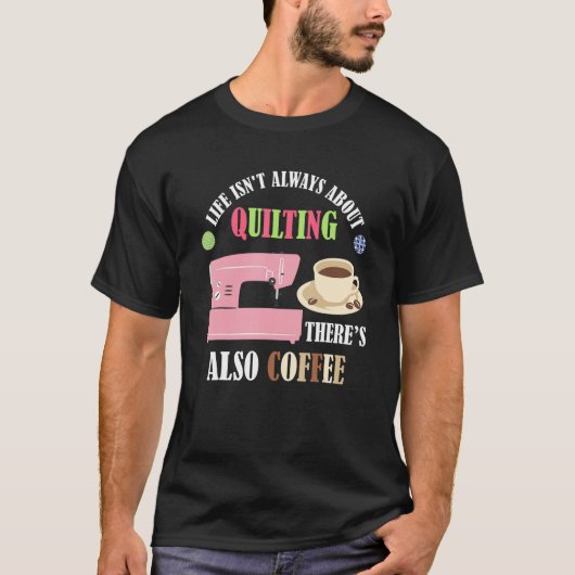 Koffie- en kantelnaaimachine Kwarter S T-shirt (Voorkant)