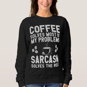 Koffie en kartonnen kleding trui