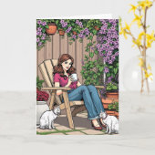 Koffie en katten | Dat is allemaal grappige vriend Kaart (Gele Bloem)