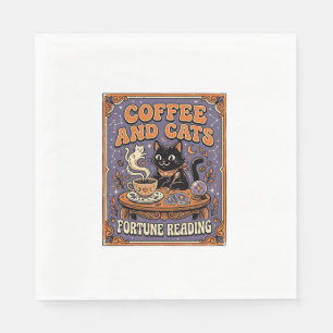 Koffie En Katten Kat Thee Bladeren Koffie Geluks L Servet