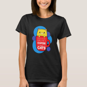 koffie en katten Mocha espresso cappuccino grappig T-shirt