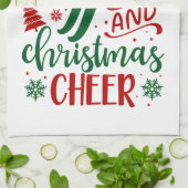 Koffie en kerstmis theedoek (Gevouwen)