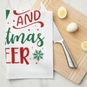 Koffie en kerstmis theedoek (Quarter Fold)