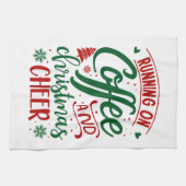 Koffie en kerstmis theedoek (Horizontaal)