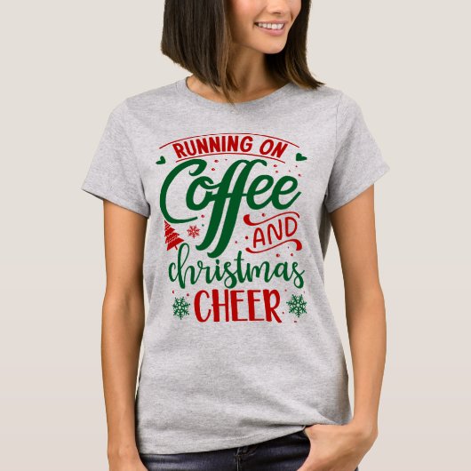 Koffie en kerstshirt t-shirt (Voorkant)