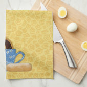 Koffie en keukenhanddoek voor donuts (Quarter Fold)