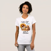 Koffie en kippen t-shirt (Voorkant volledig)