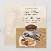 Koffie en koekjes  kaart (Voorkant / Achterkant)
