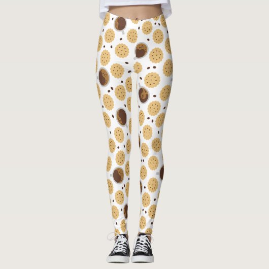 Koffie en koekjes leggings (Voorkant)