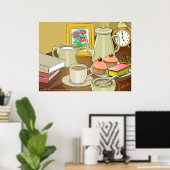 Koffie en koekjes poster (Thuiskantoor)