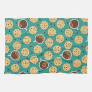 Koffie en koekjes theedoek